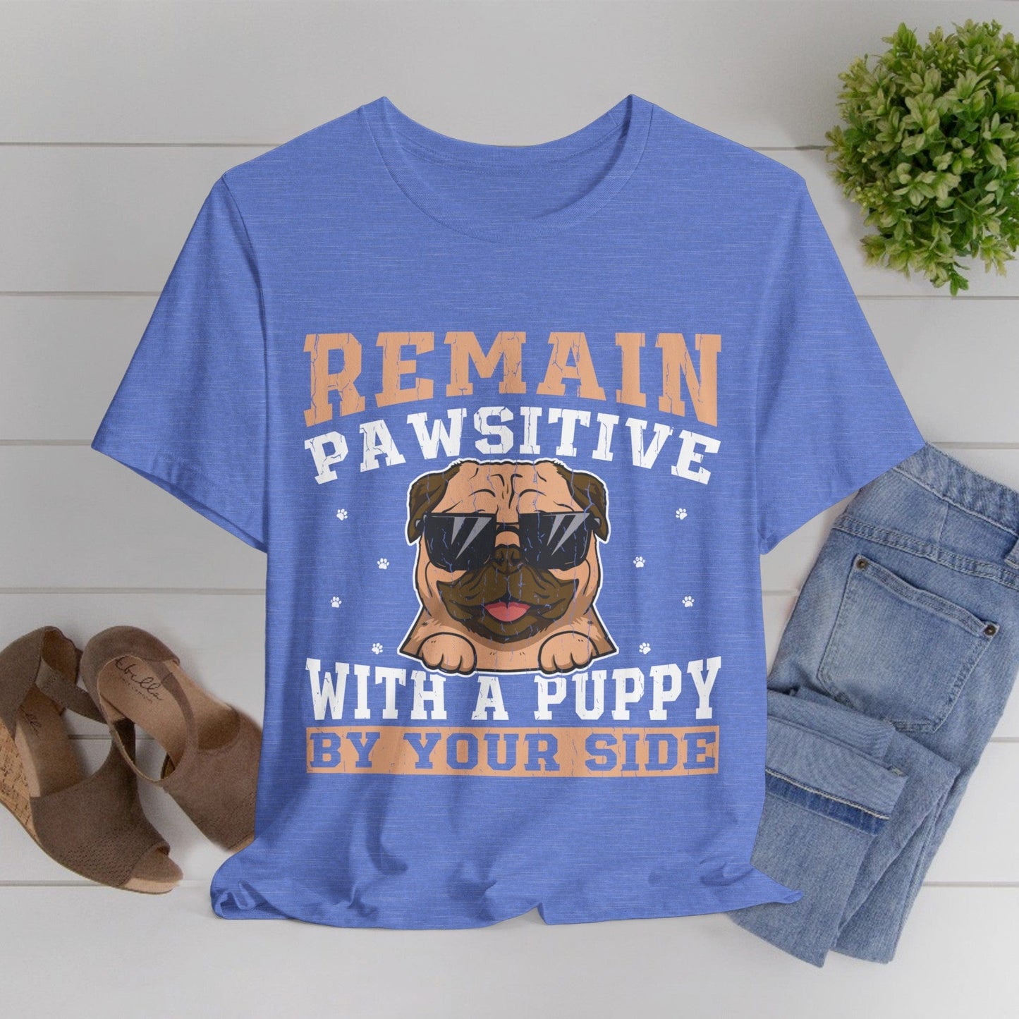 13 - Remain Pawsitive - T-shirt