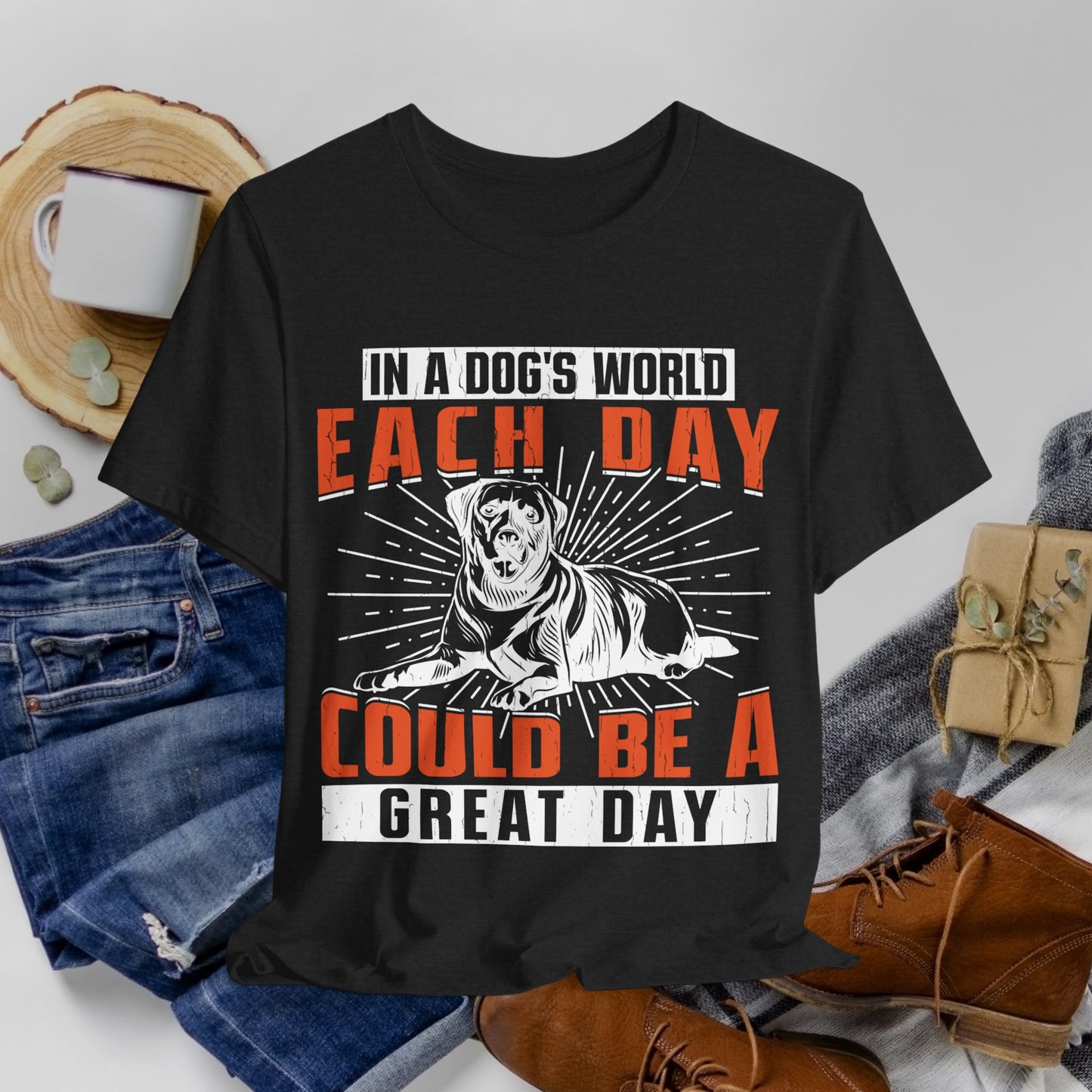 30 - A Dog's World - T-shirt