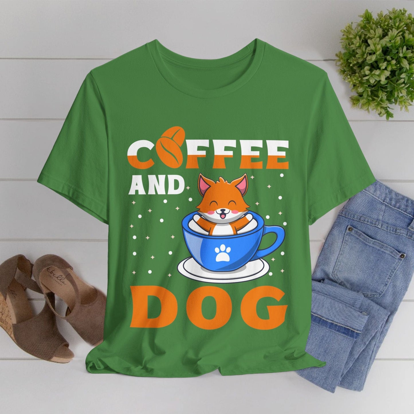 120 - Coffee and Dog - T-shirt