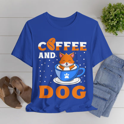 120 - Coffee and Dog - T-shirt