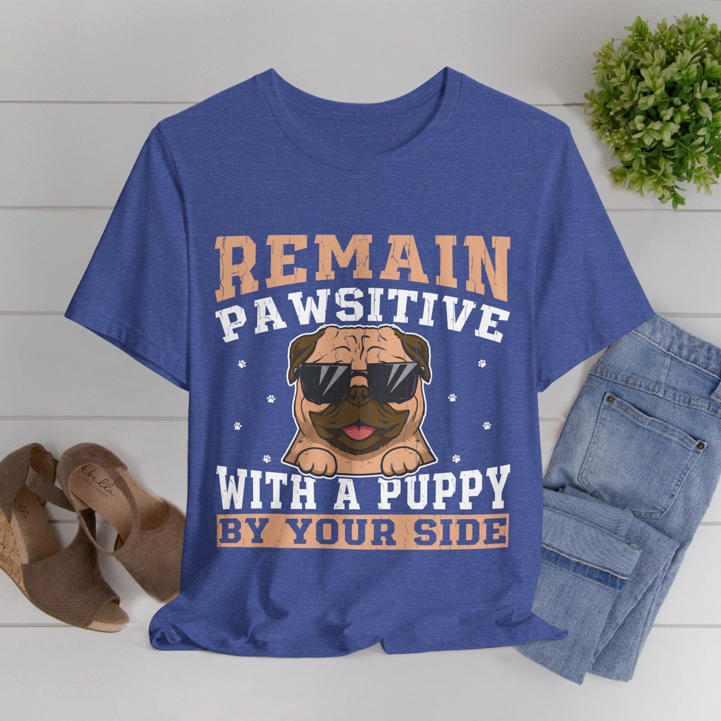 13 - Remain Pawsitive - T-shirt