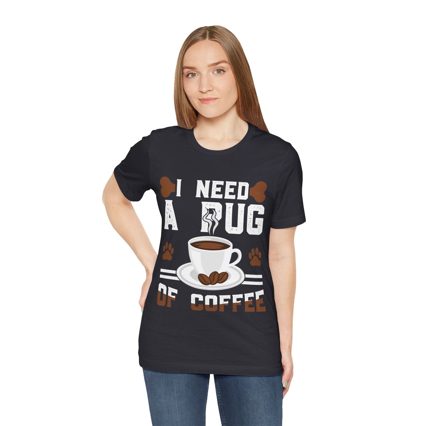 121 - Pug of Coffee - T-shirt