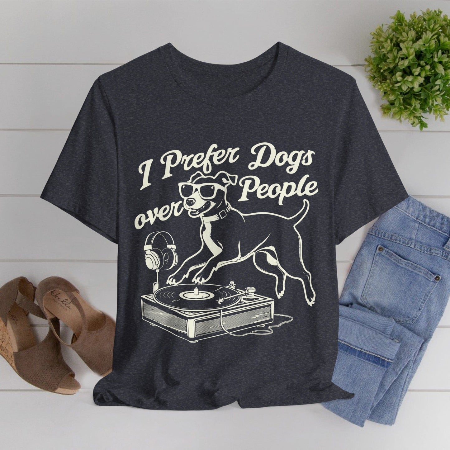 176 - I Prefer Dogs - T-shirt