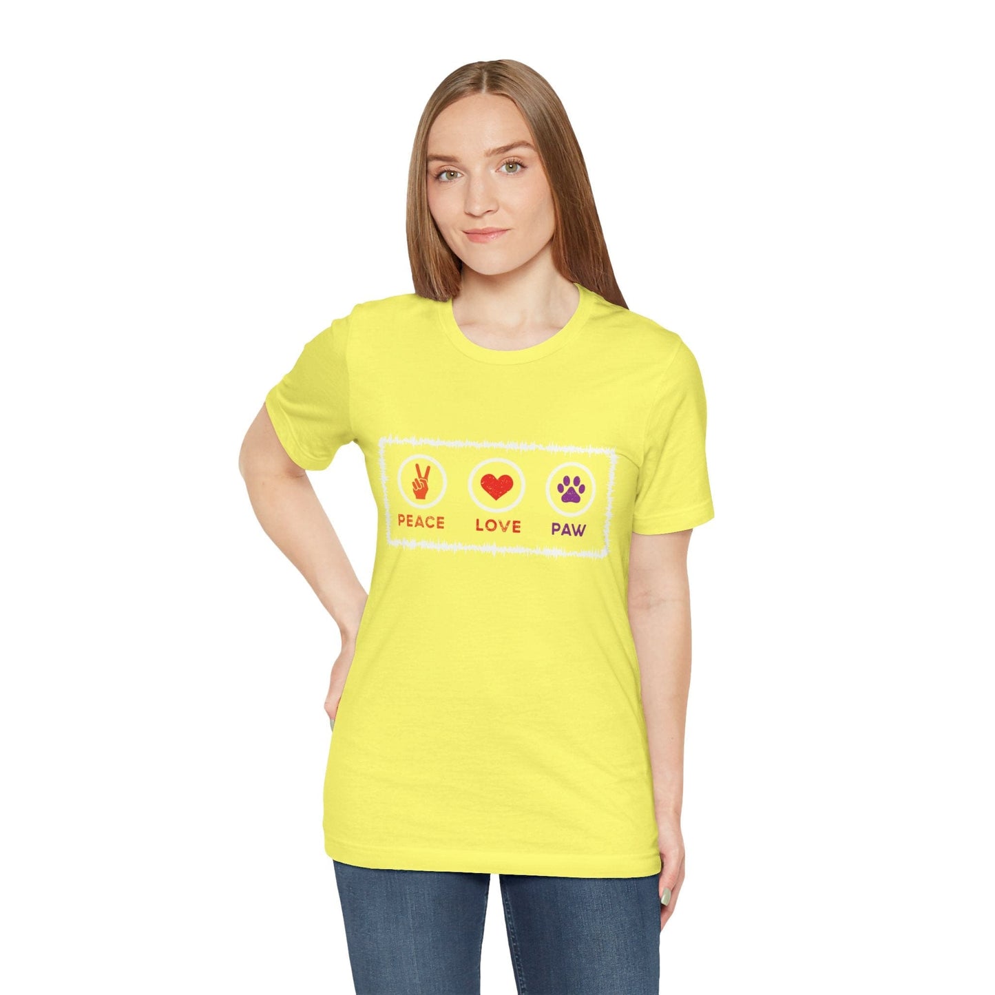 60 - Peace Love Paw - T-shirt