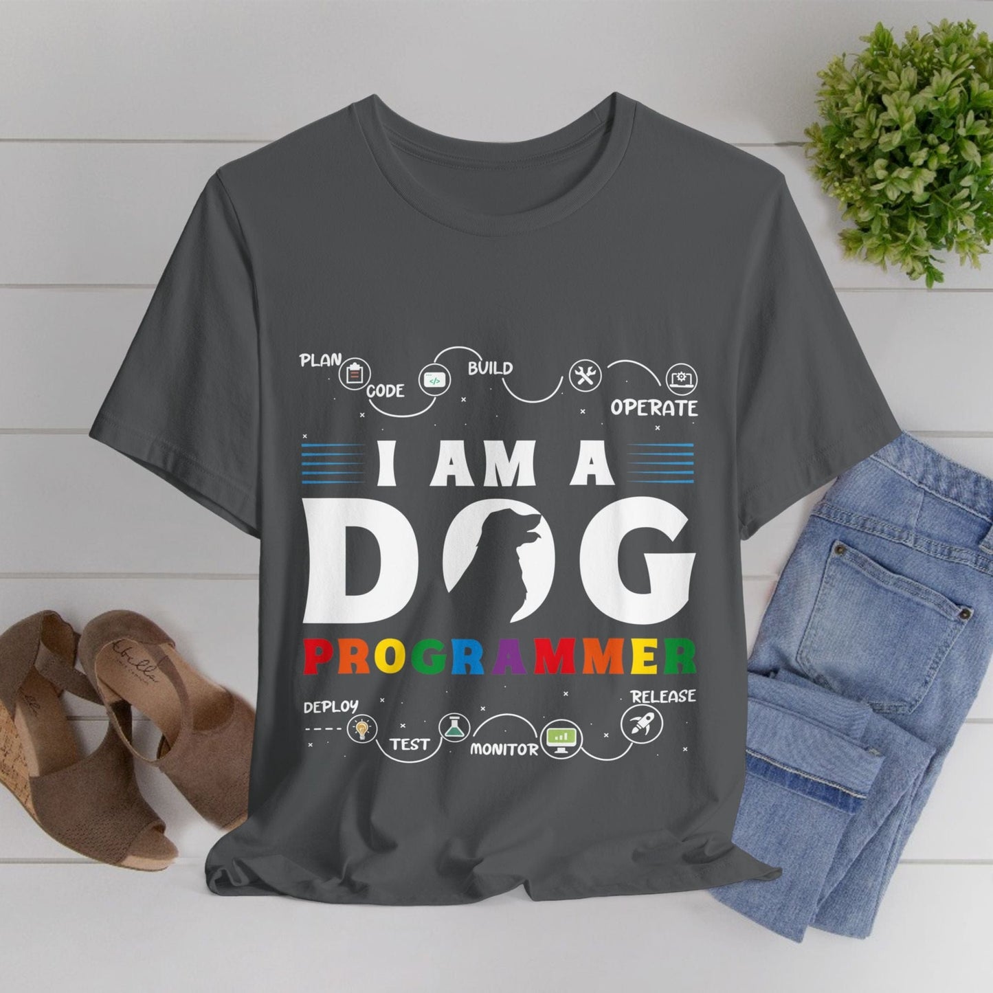 124 - Dog Programmer - T-shirt