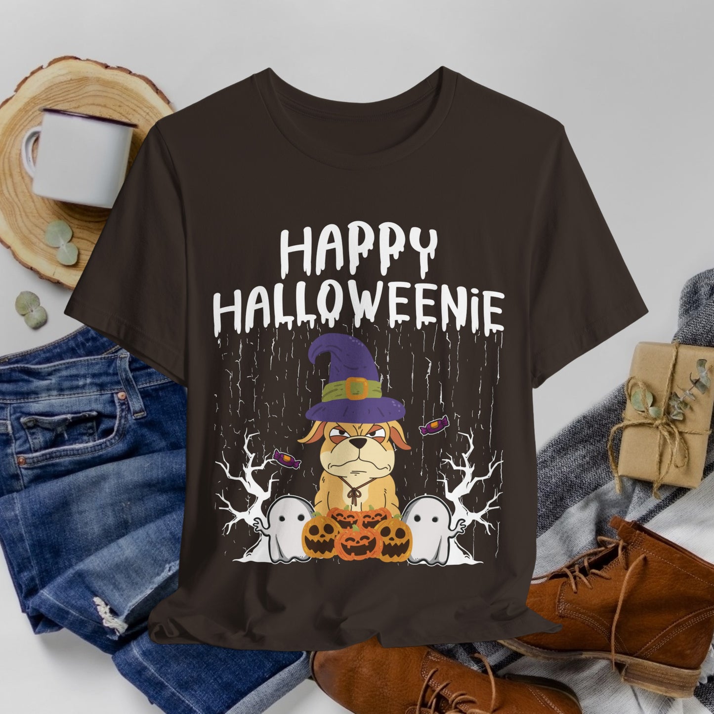 28 - Happy Halloweenie - T-shirt