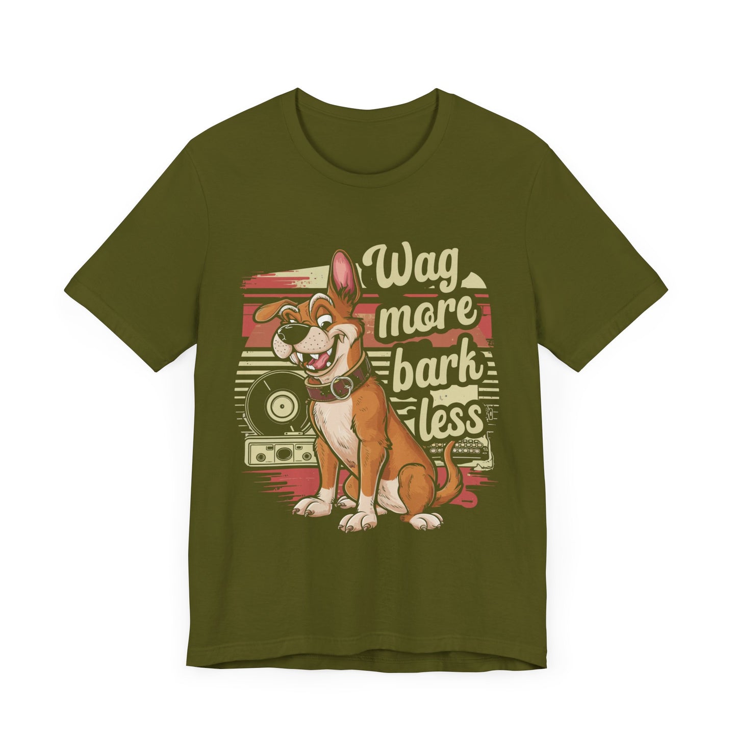 197 - Wag More Bark Less - T-shirt