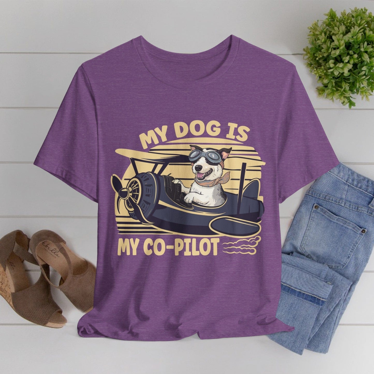 189 - My Dog Is My Co-Pilot - T-shirt