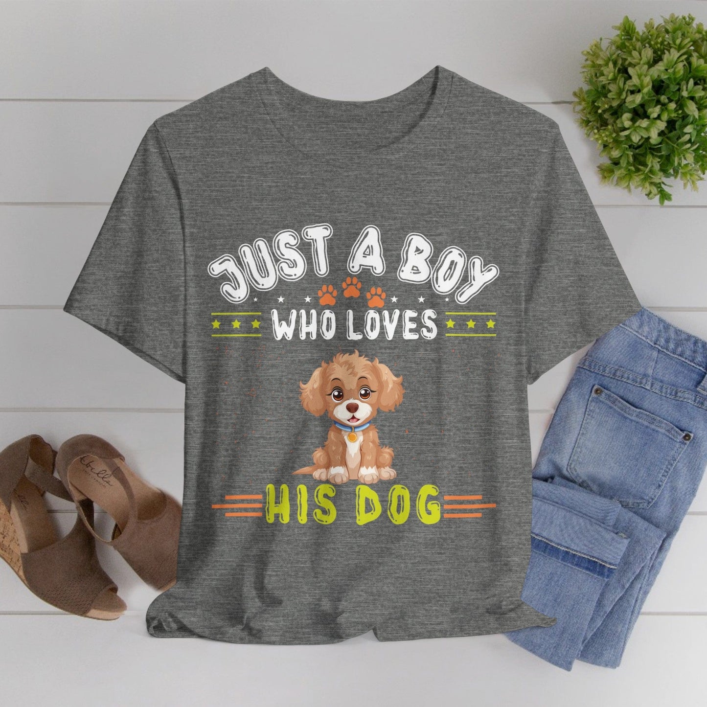 08 - Just a boy who loves his dog - T-shirt