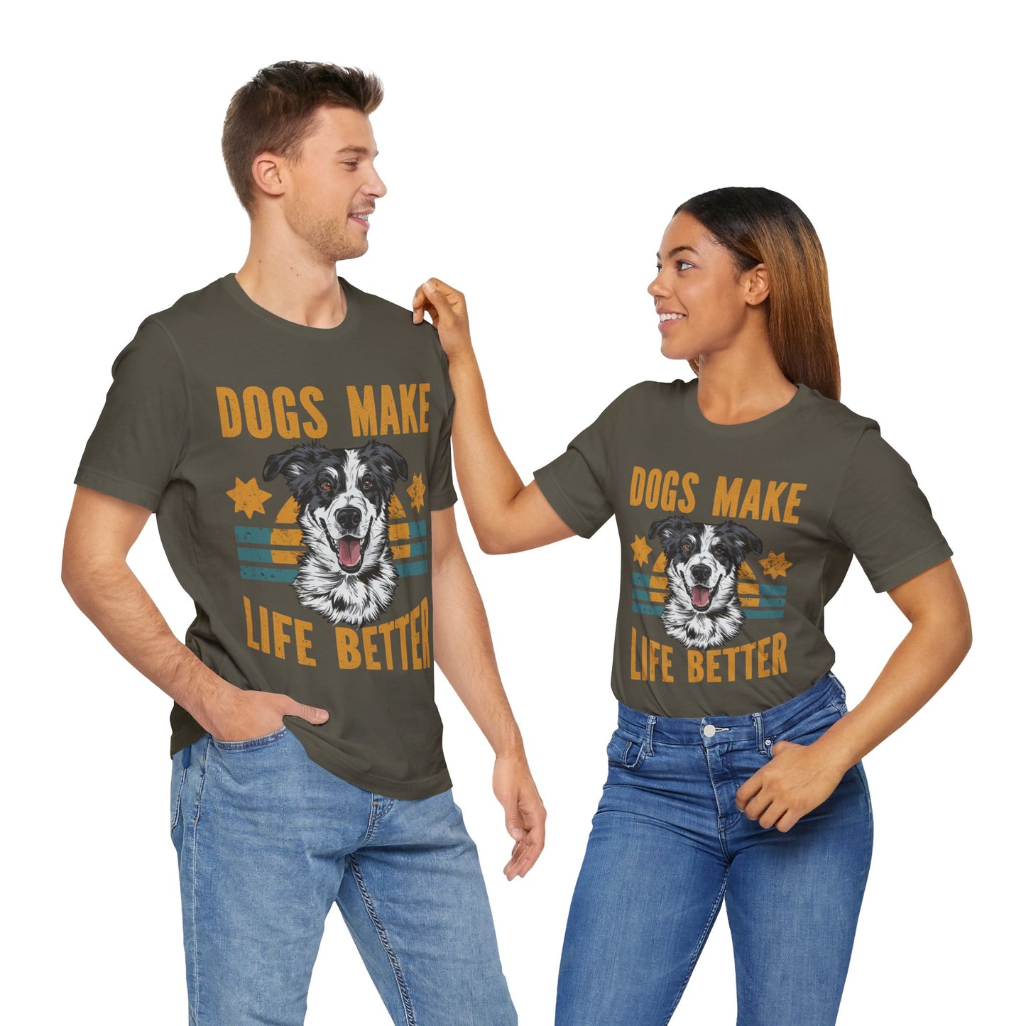 169 - Dogs Make Life Better - T-shirt