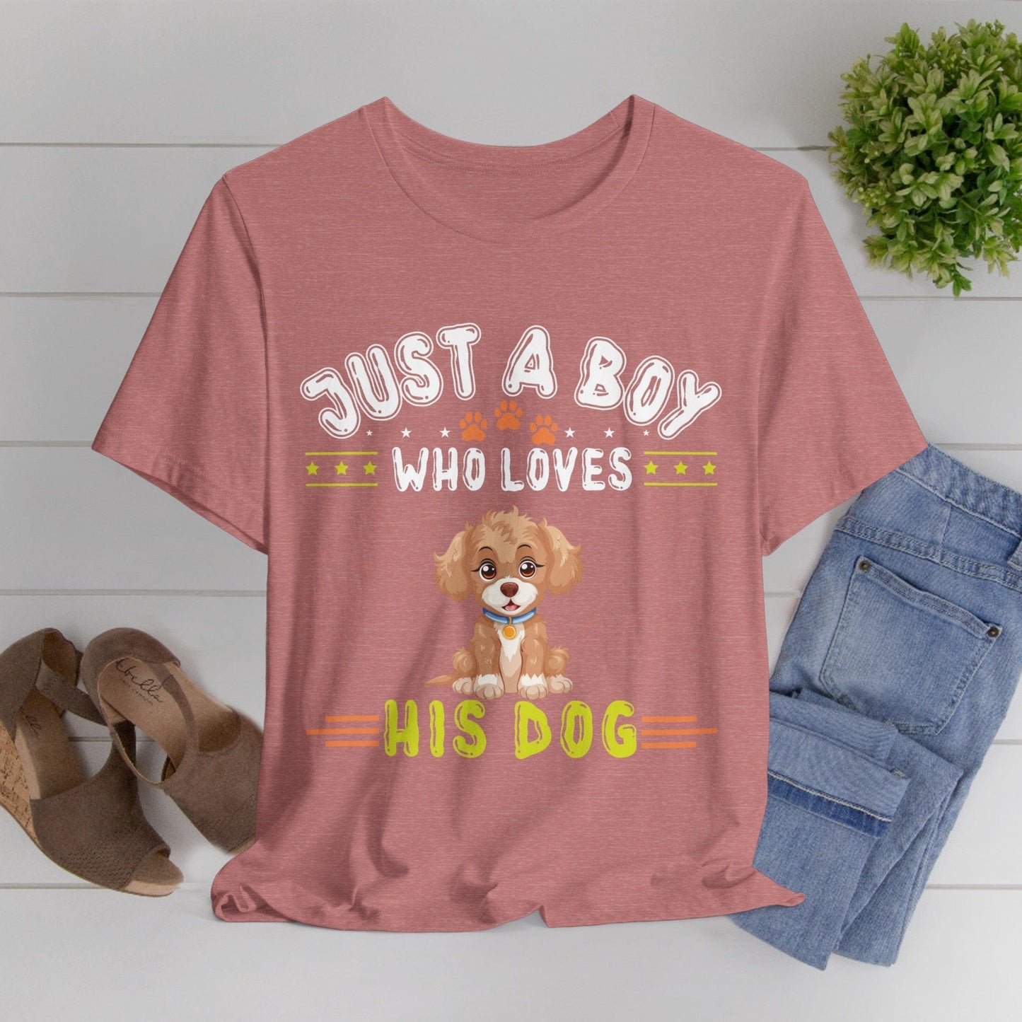 08 - Just a boy who loves his dog - T-shirt