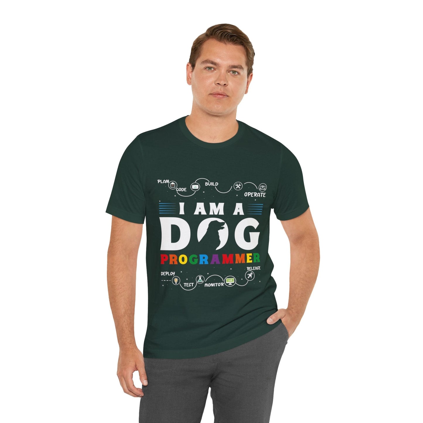 124 - Dog Programmer - T-shirt