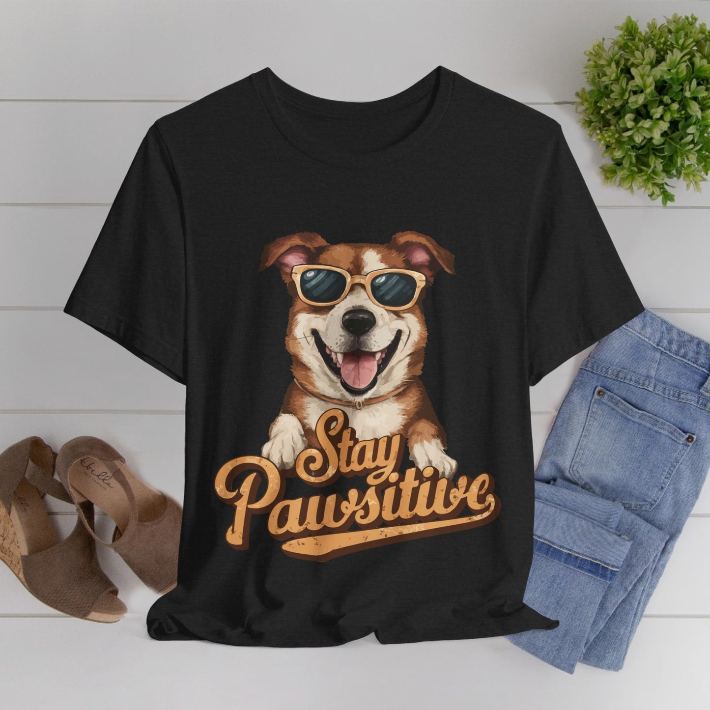 196 - Stay Pawsitive - T-shirt