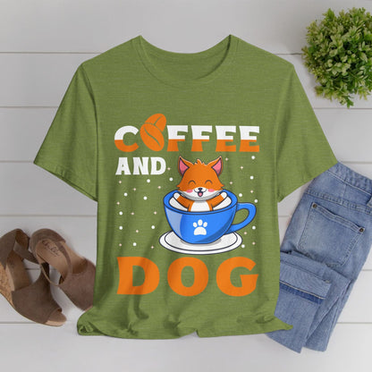 120 - Coffee and Dog - T-shirt