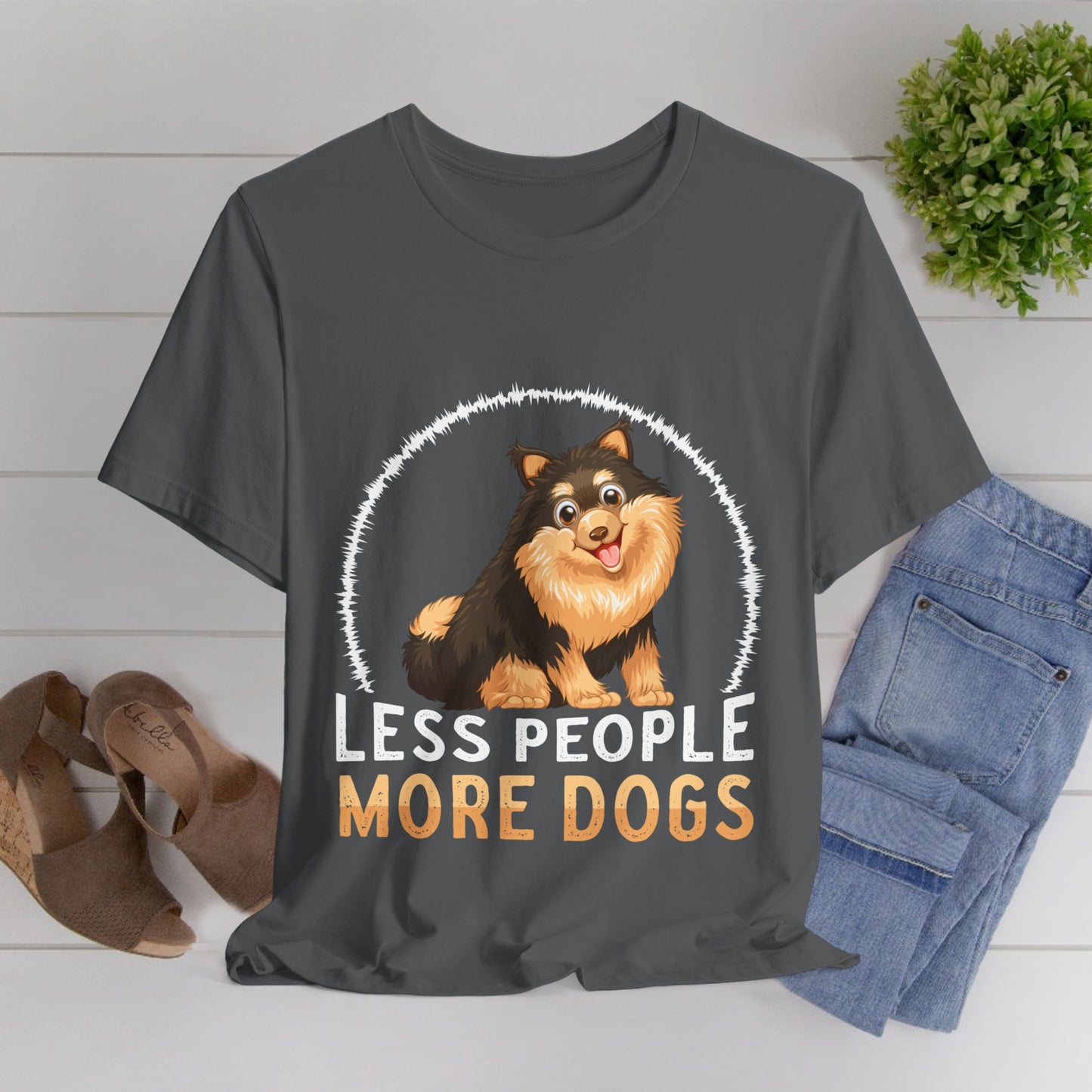 84 - Less People More Dogs - T-shirt