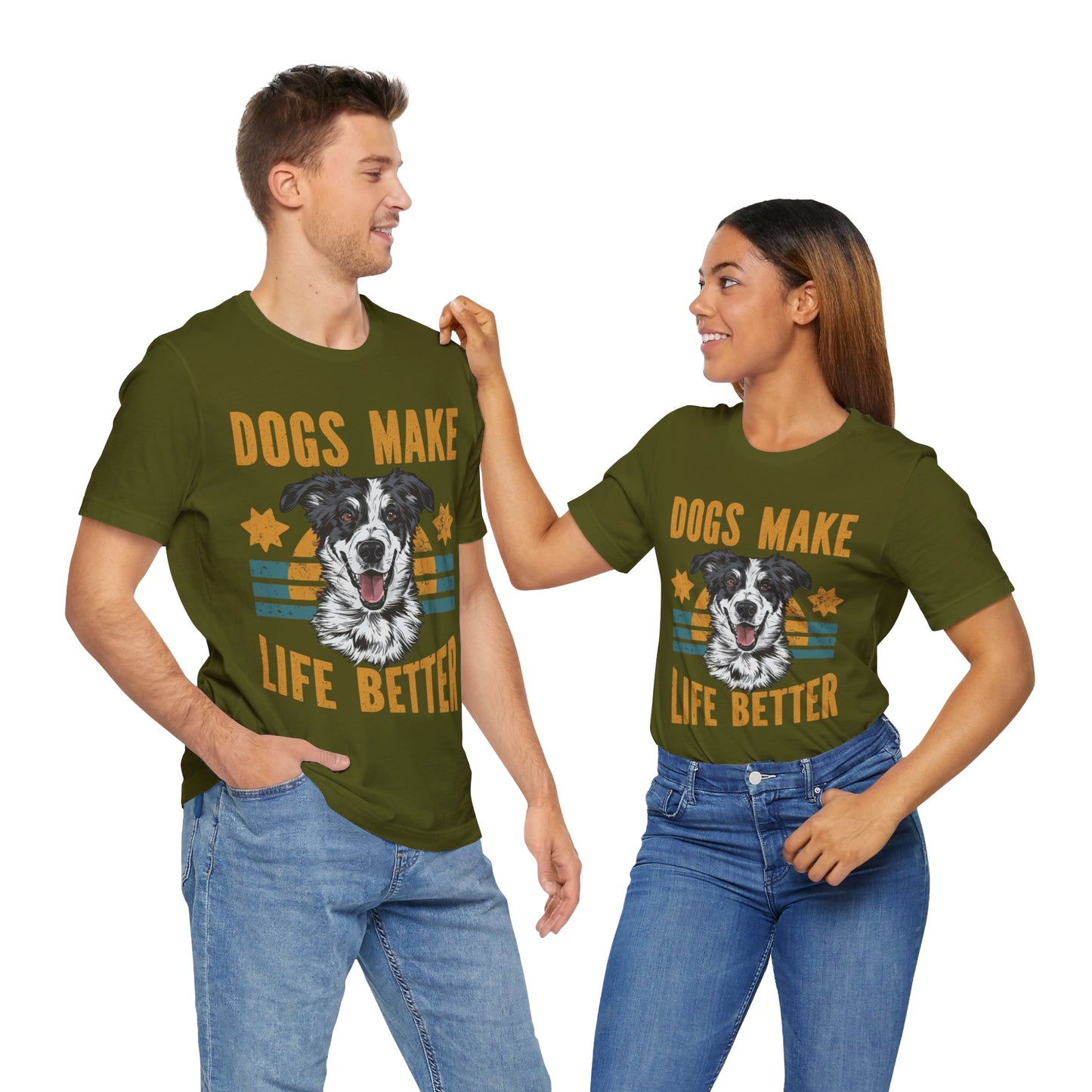 169 - Dogs Make Life Better - T-shirt