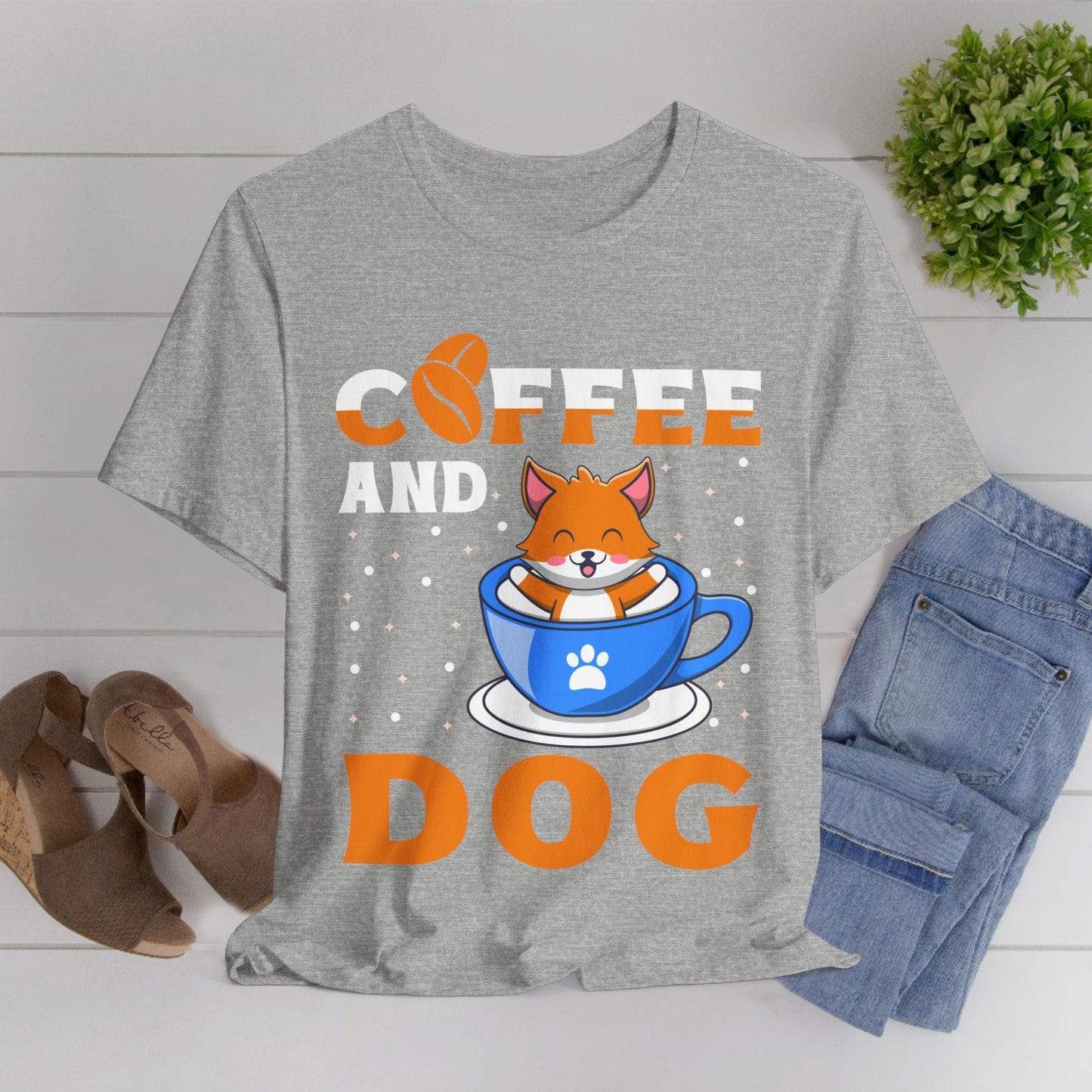 120 - Coffee and Dog - T-shirt