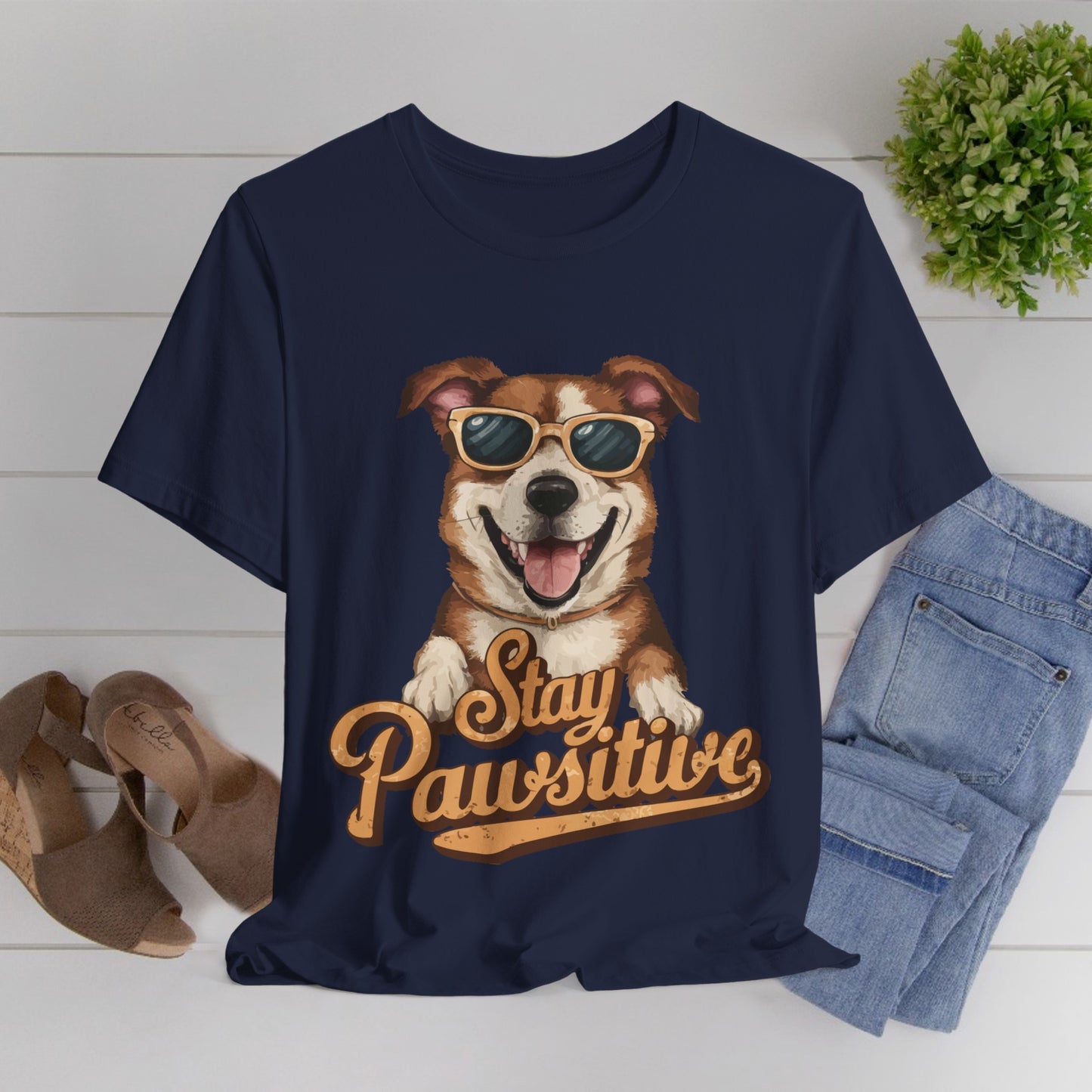 196 - Stay Pawsitive - T-shirt