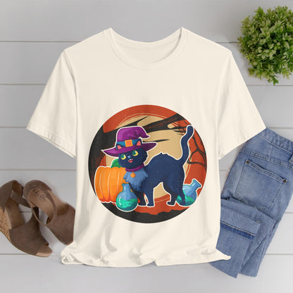 33 - Halloween Cat - T-shirt