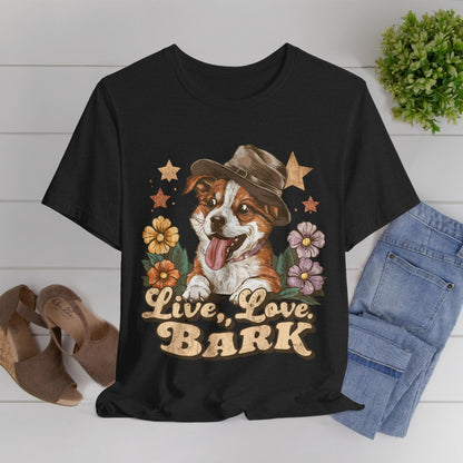 186 - Live Love Bark - T-shirt