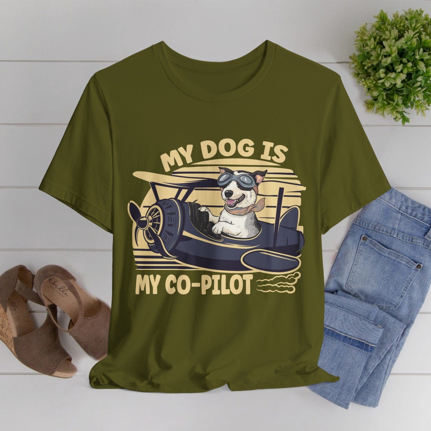 189 - My Dog Is My Co-Pilot - T-shirt