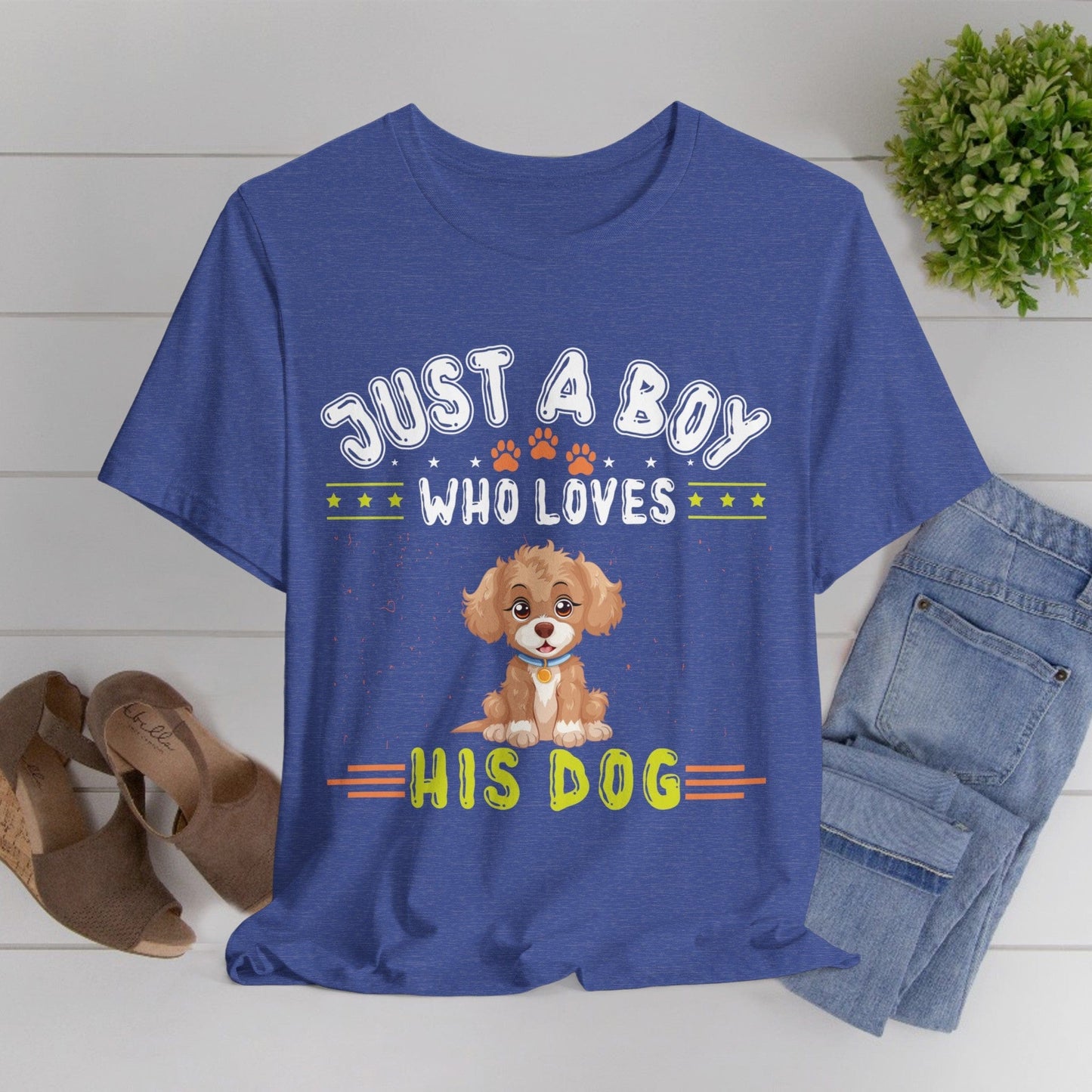 08 - Just a boy who loves his dog - T-shirt