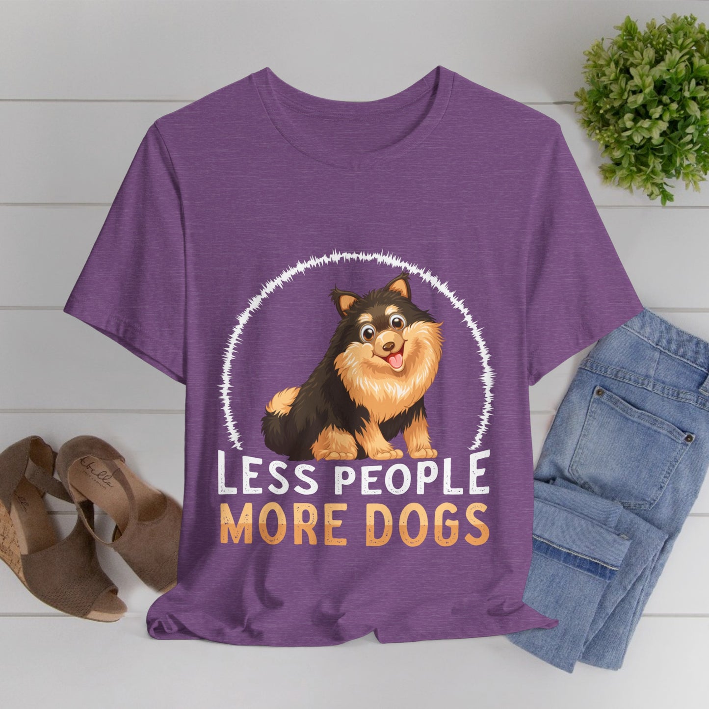 84 - Less People More Dogs - T-shirt