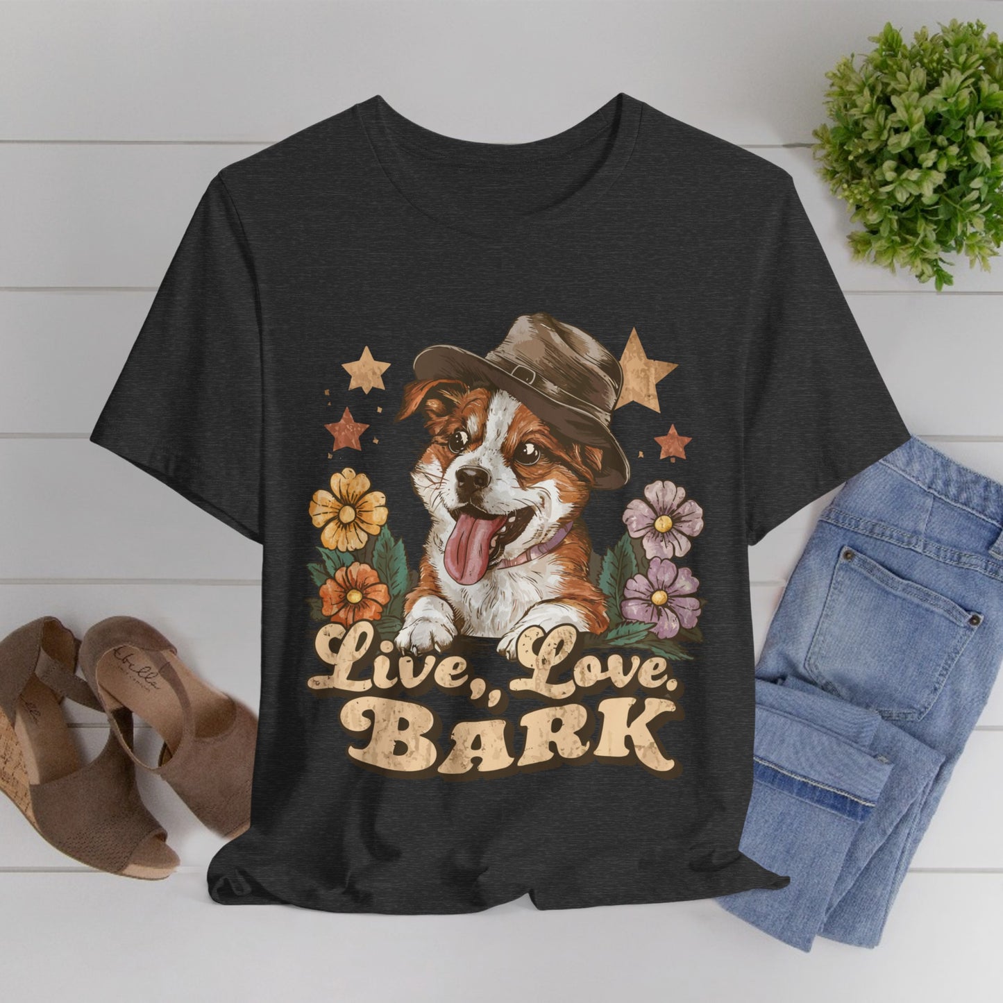 186 - Live Love Bark - T-shirt