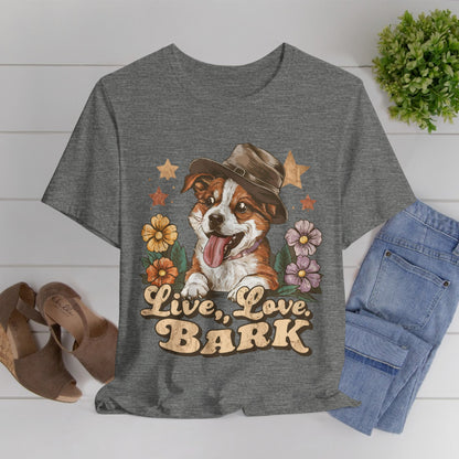 186 - Live Love Bark - T-shirt