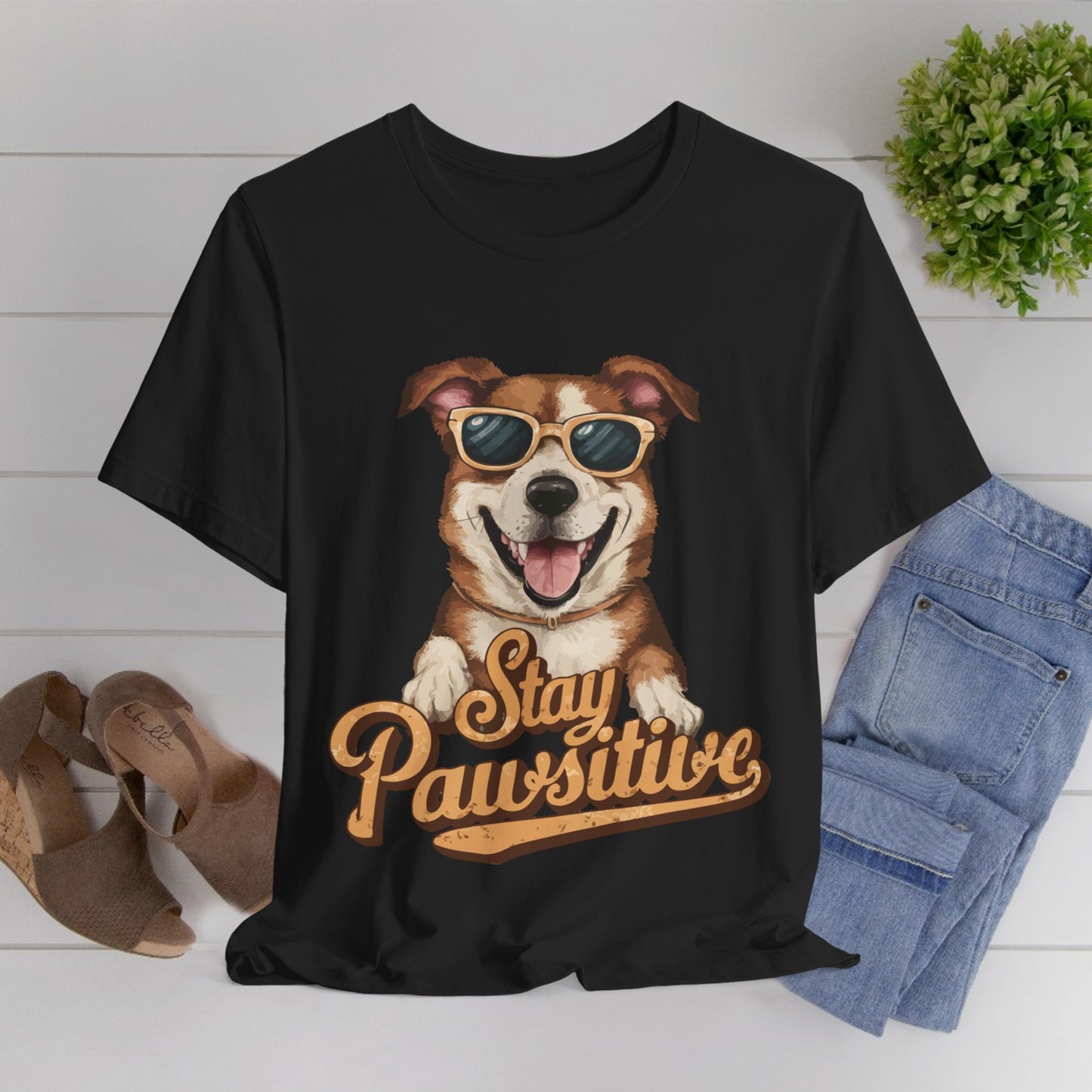 196 - Stay Pawsitive - T-shirt