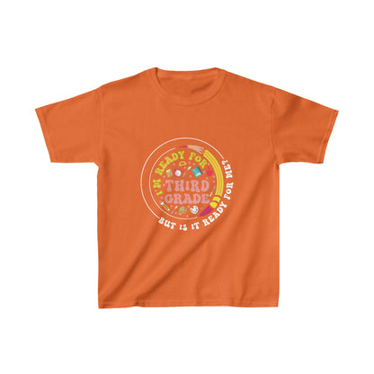 B3.12 - Kids Heavy Cotton™ Tee  - I'm Ready For 3rd Grade