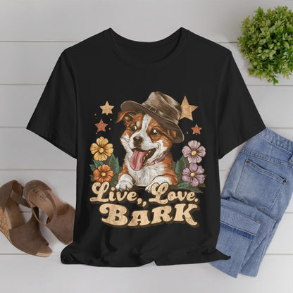 186 - Live Love Bark - T-shirt