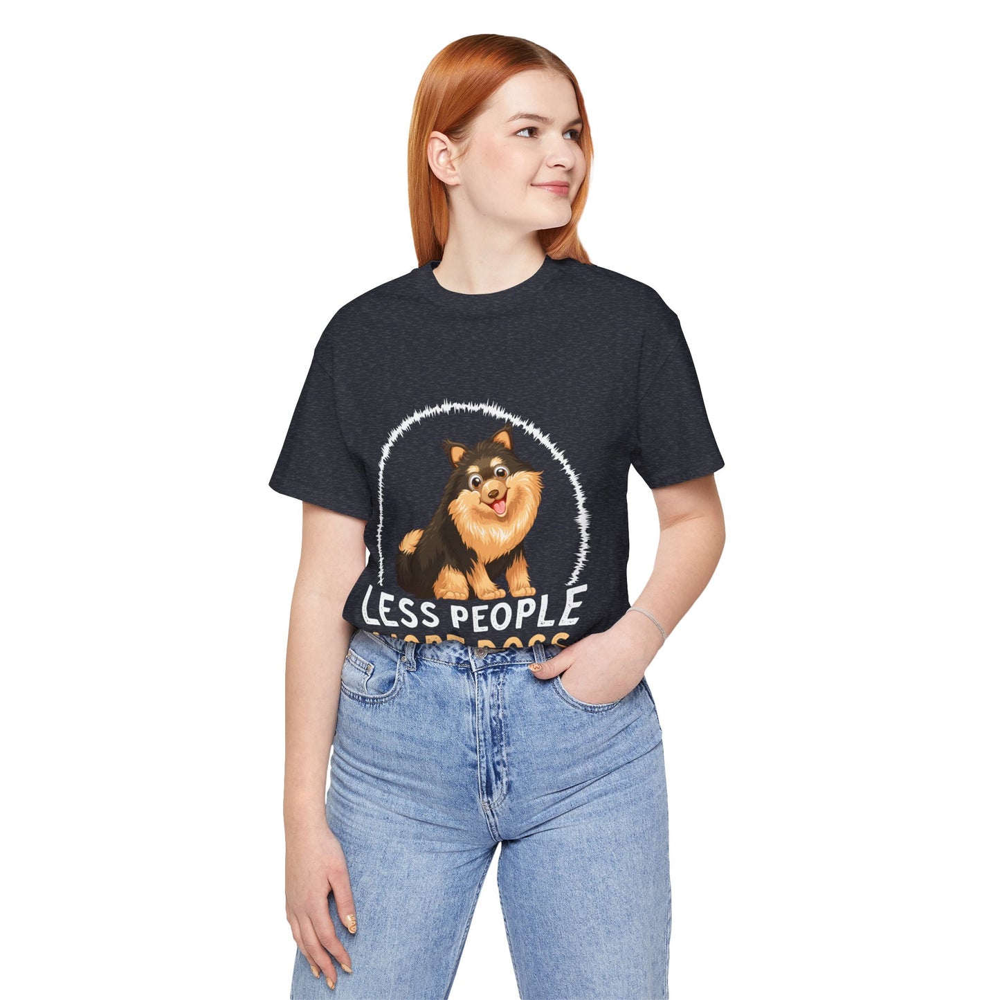 84 - Less People More Dogs - T-shirt