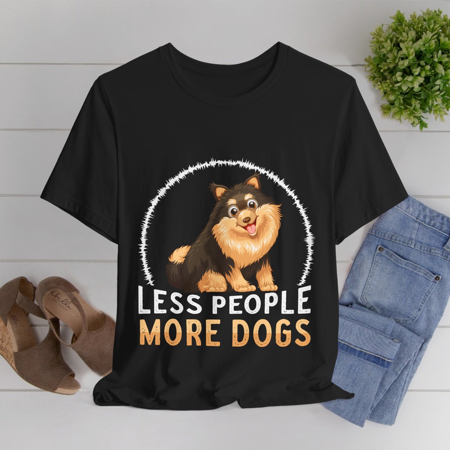 84 - Less People More Dogs - T-shirt