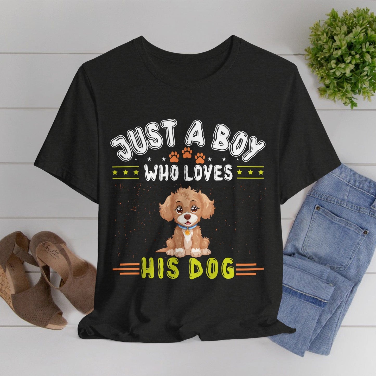 08 - Just a boy who loves his dog - T-shirt