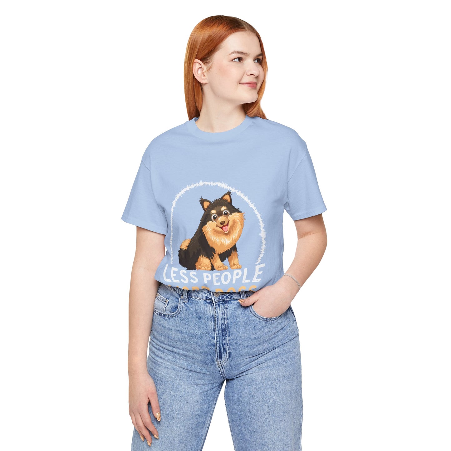 84 - Less People More Dogs - T-shirt