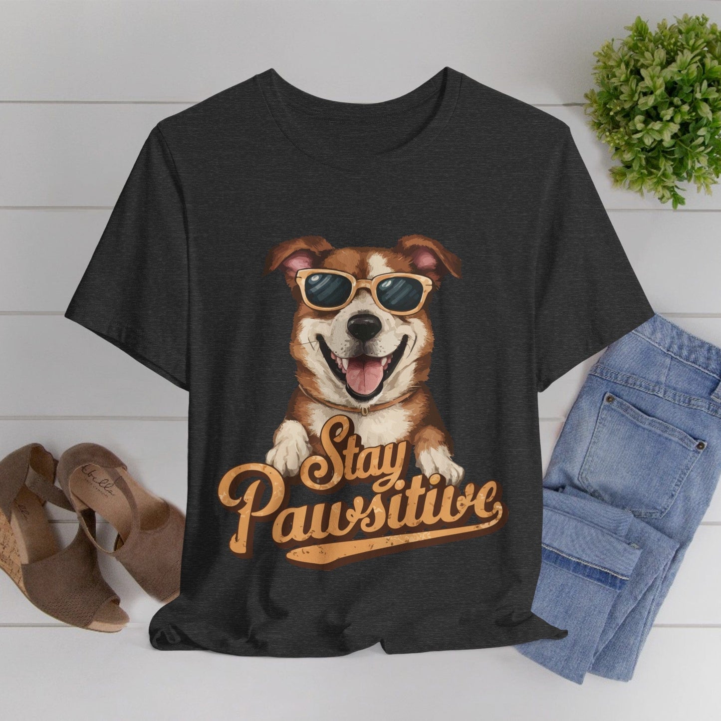 196 - Stay Pawsitive - T-shirt