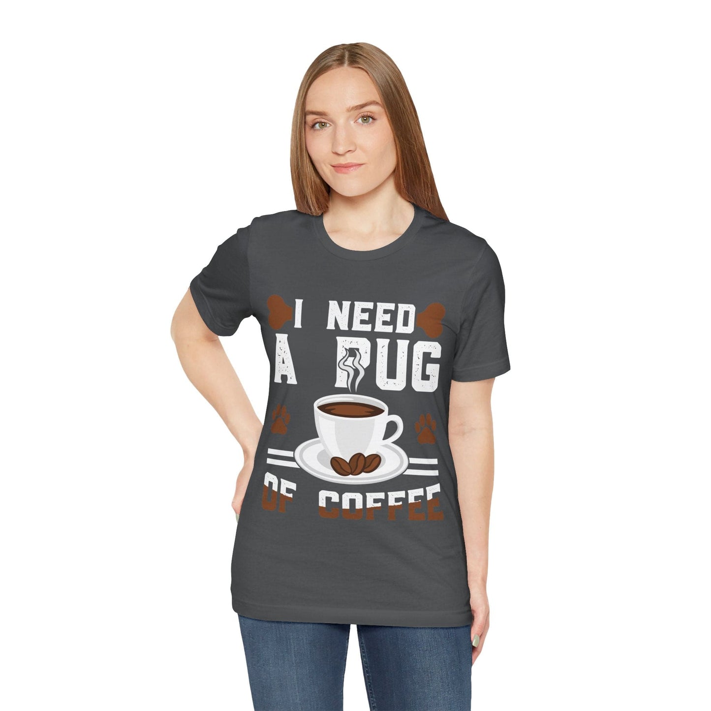 121 - Pug of Coffee - T-shirt