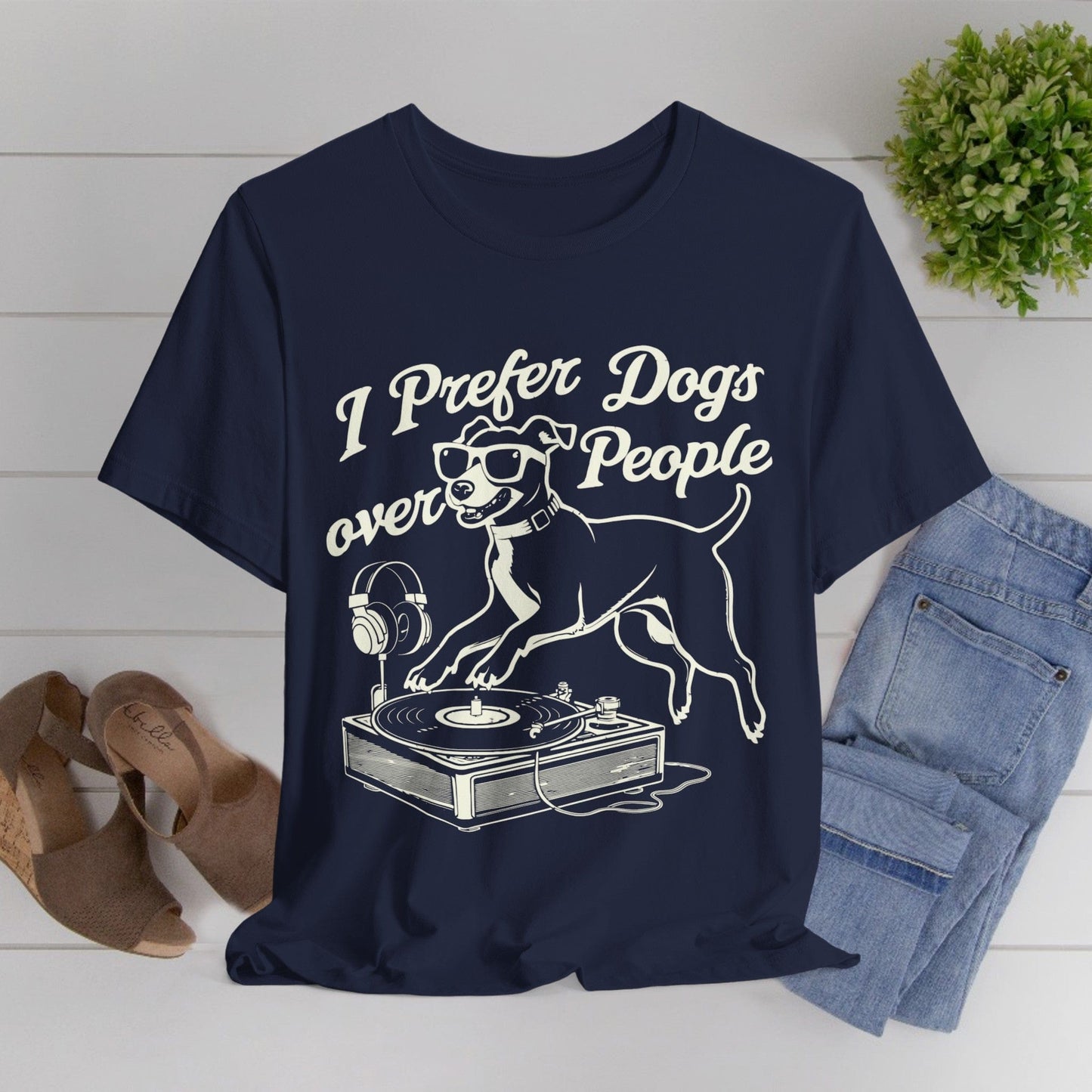 176 - I Prefer Dogs - T-shirt