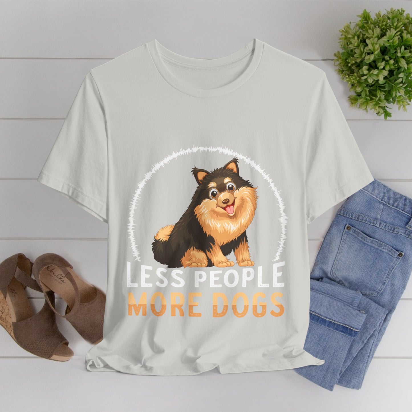 84 - Less People More Dogs - T-shirt