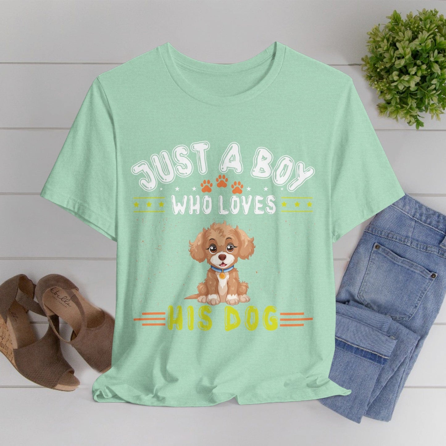 08 - Just a boy who loves his dog - T-shirt