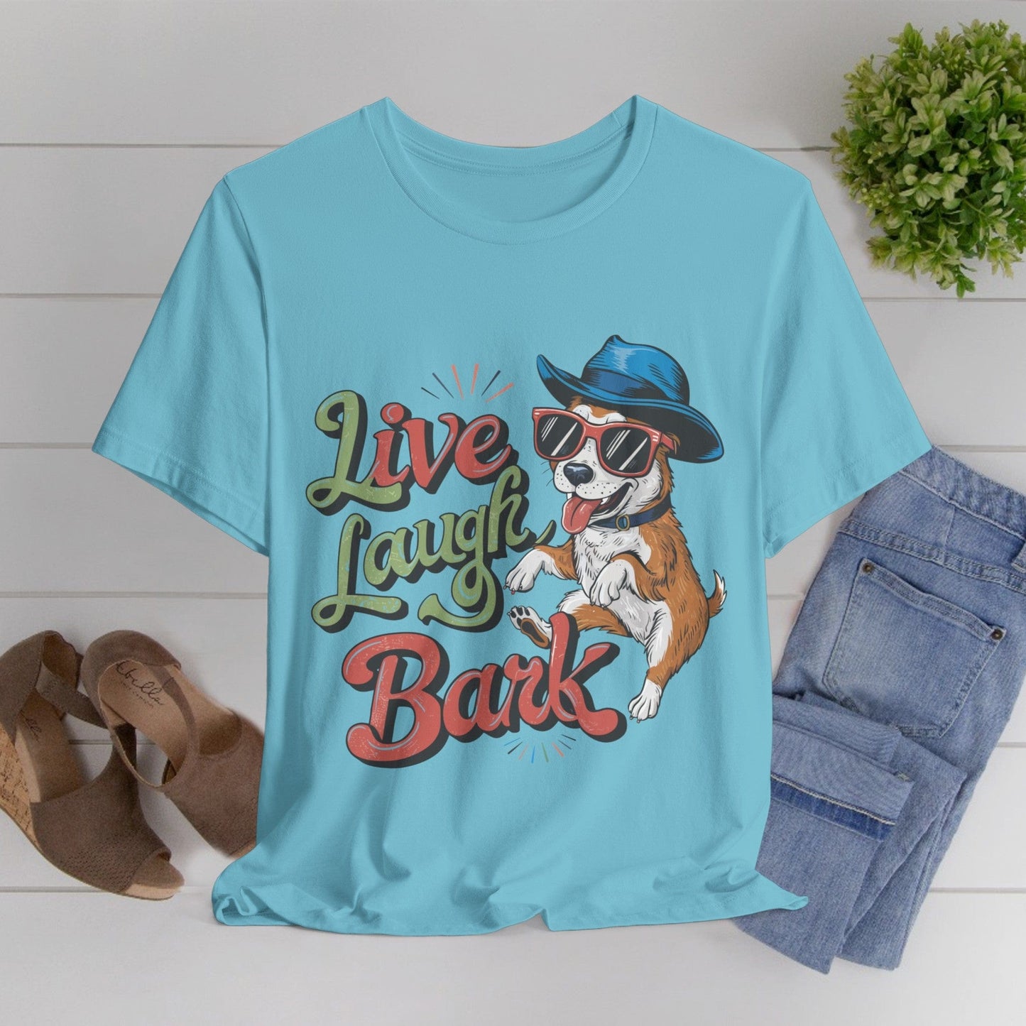 184 - Live Laugh Bark - T-shirt