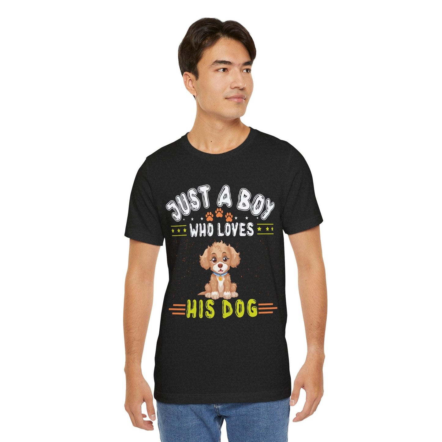 08 - Just a boy who loves his dog - T-shirt