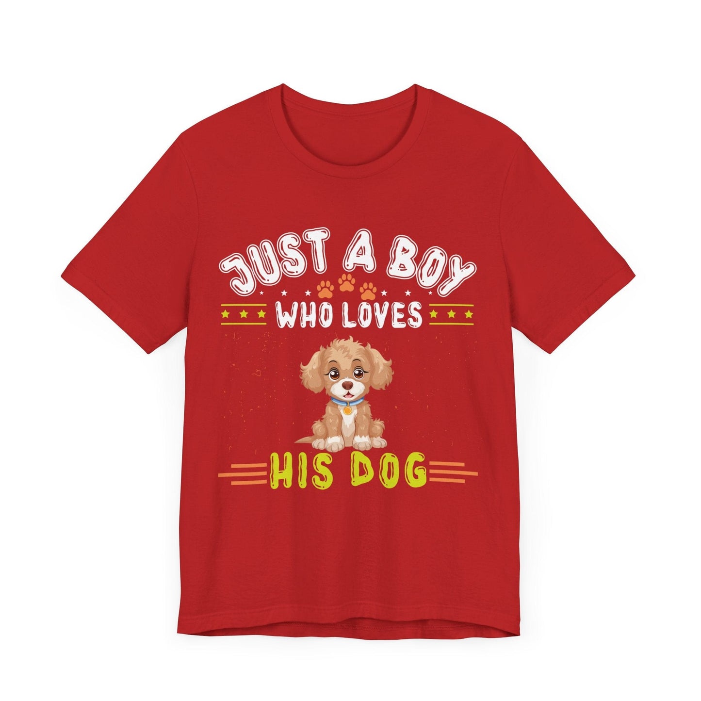 08 - Just a boy who loves his dog - T-shirt