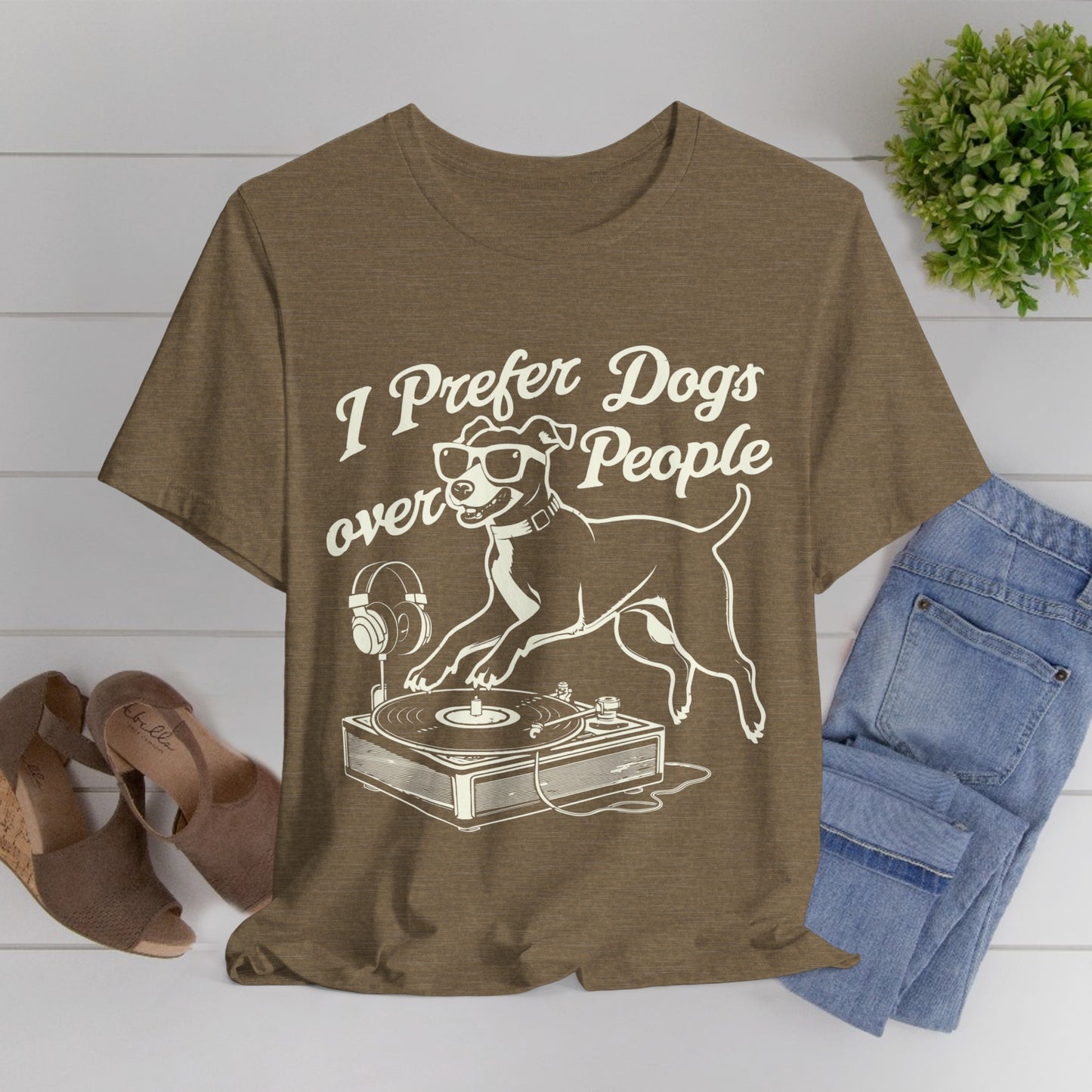 176 - I Prefer Dogs - T-shirt