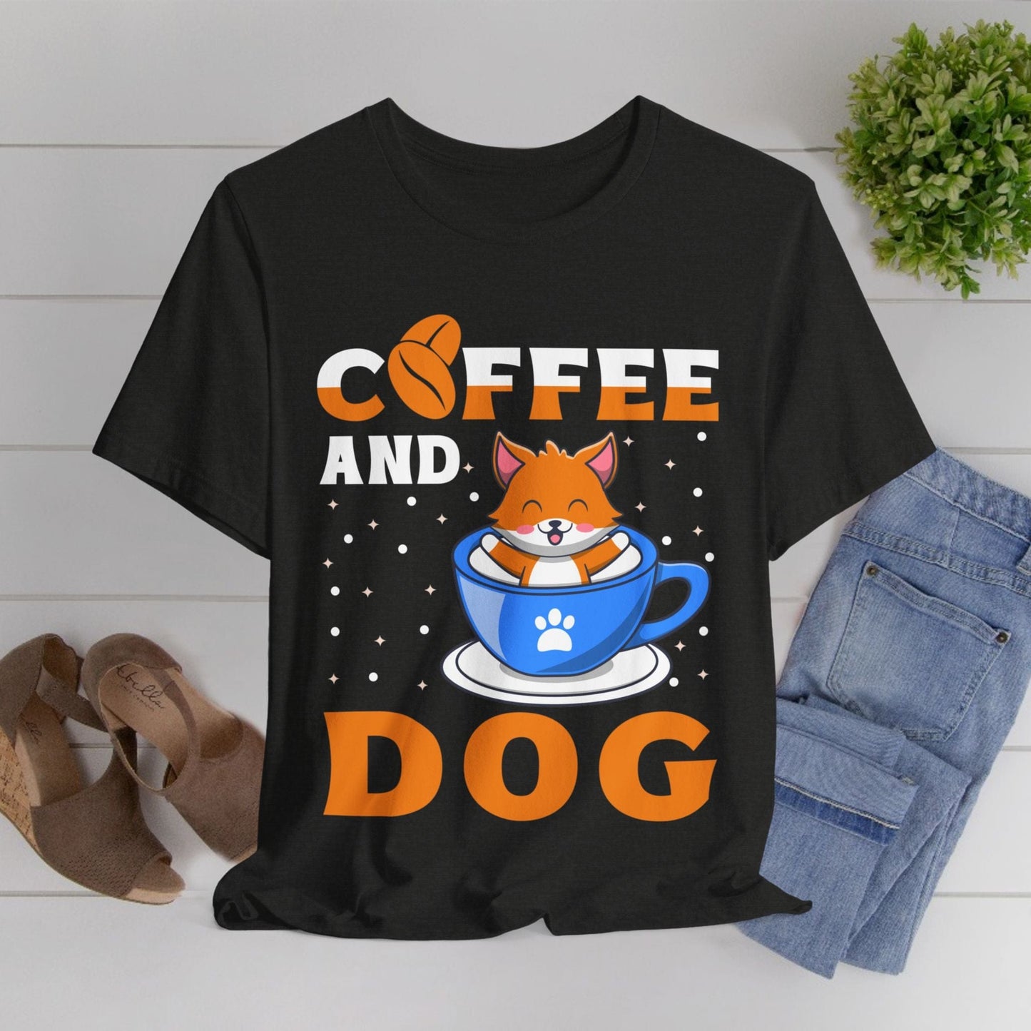 120 - Coffee and Dog - T-shirt