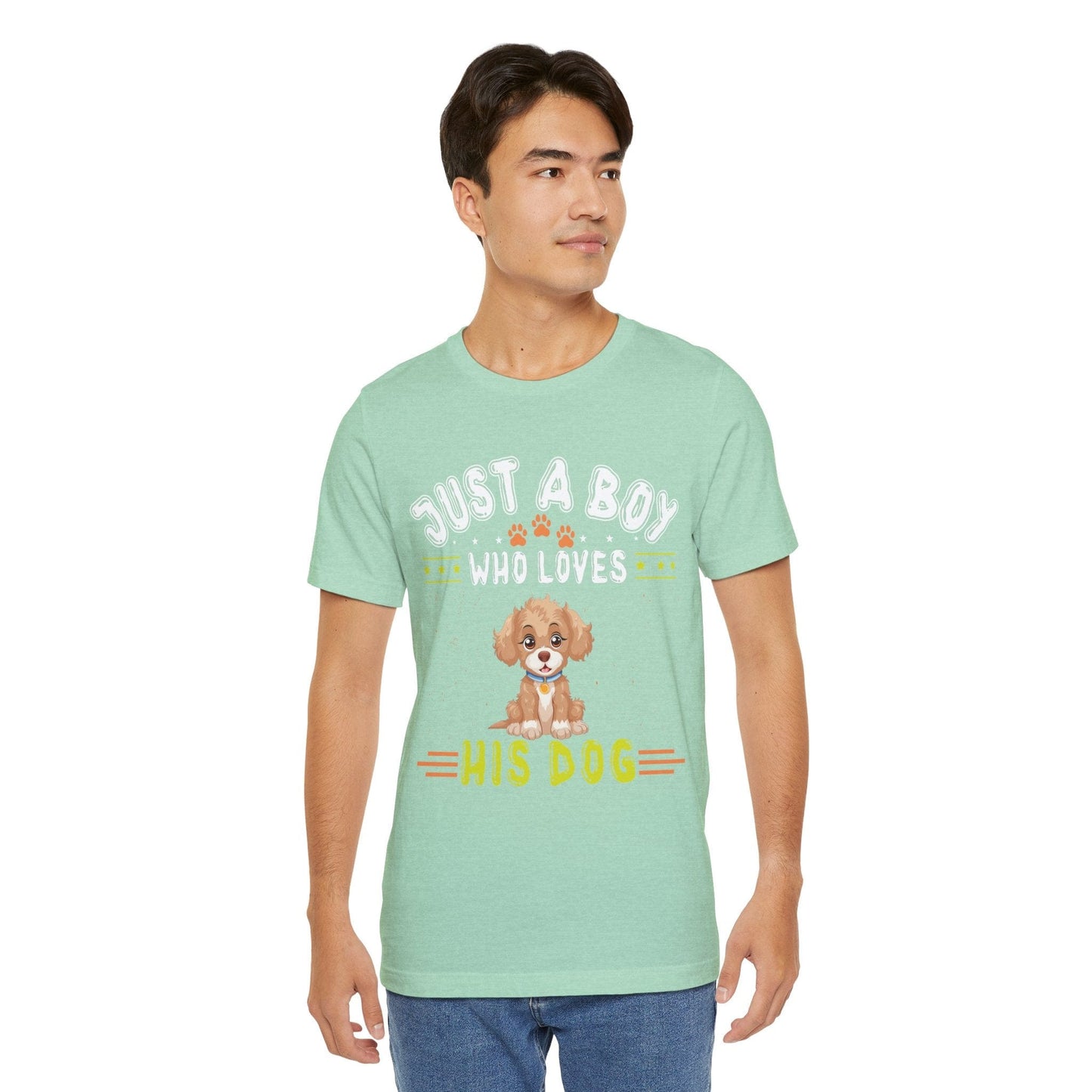 08 - Just a boy who loves his dog - T-shirt