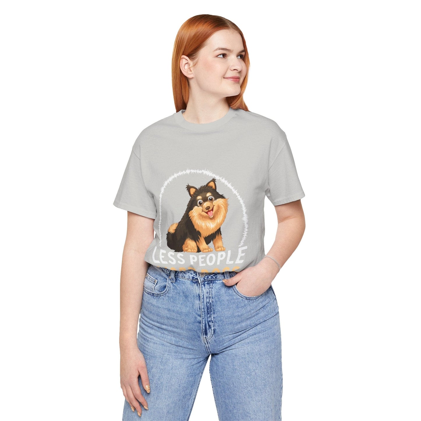 84 - Less People More Dogs - T-shirt