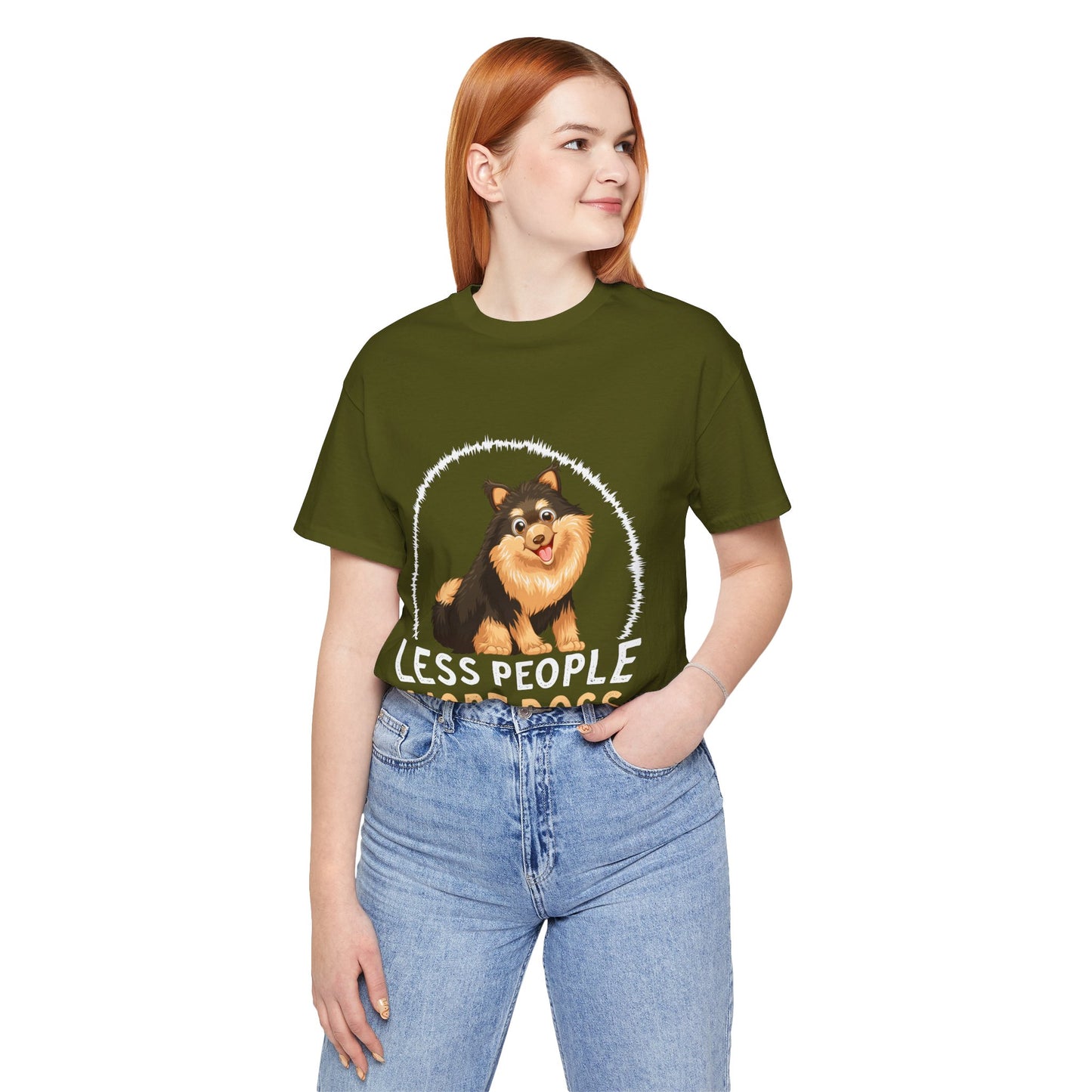 84 - Less People More Dogs - T-shirt