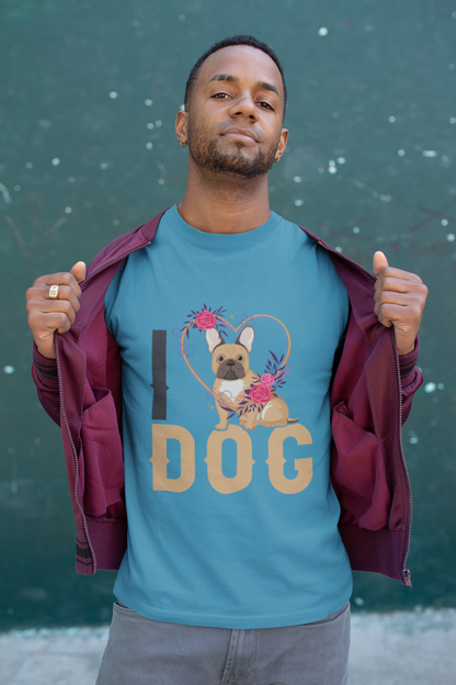 202 - I Love Dog - T-shirt